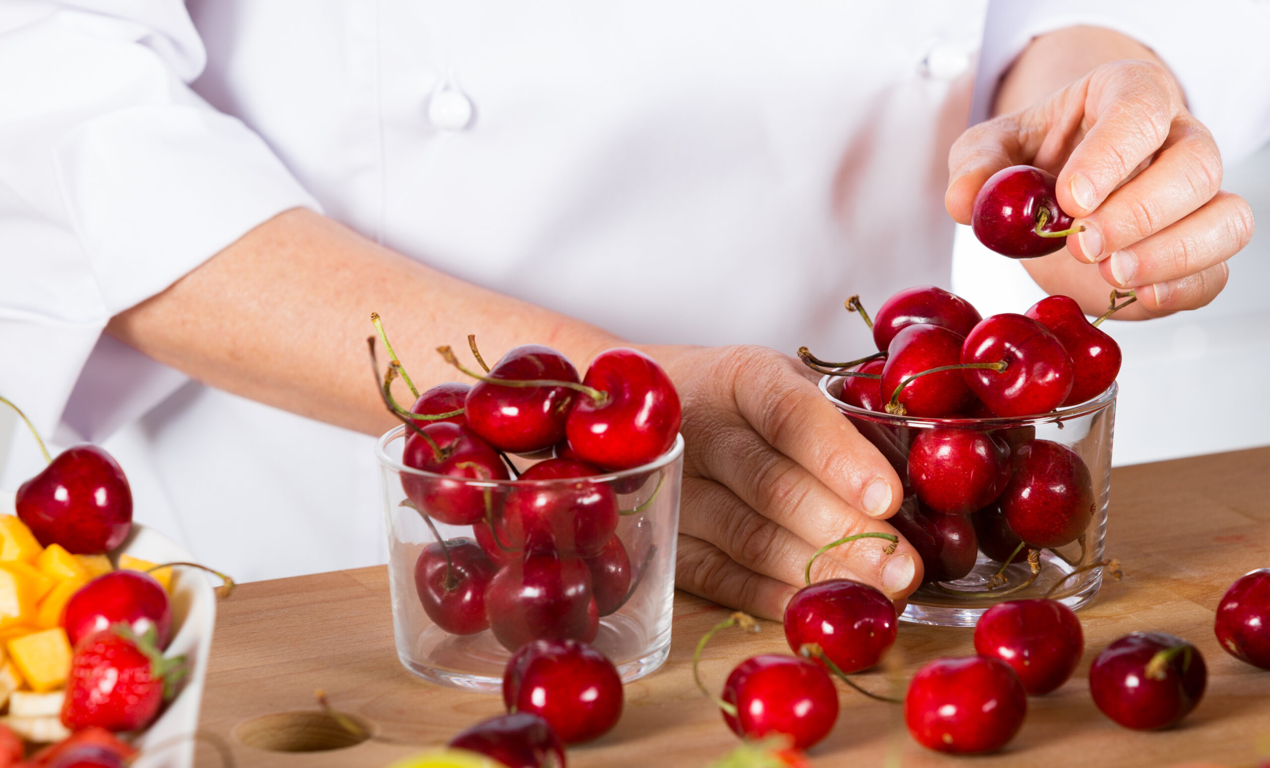 Fresh cherries for acid reflux relief at GASTRO NYC