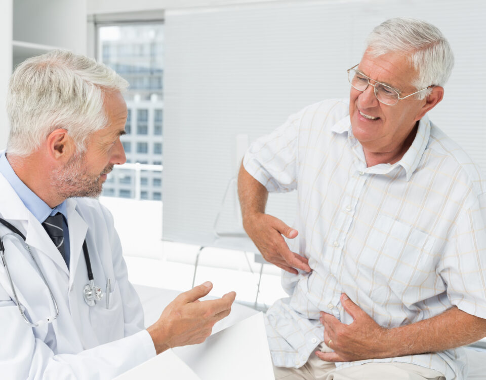 Doctor consulting patient about digestive health at Vanguard Gastroenterology