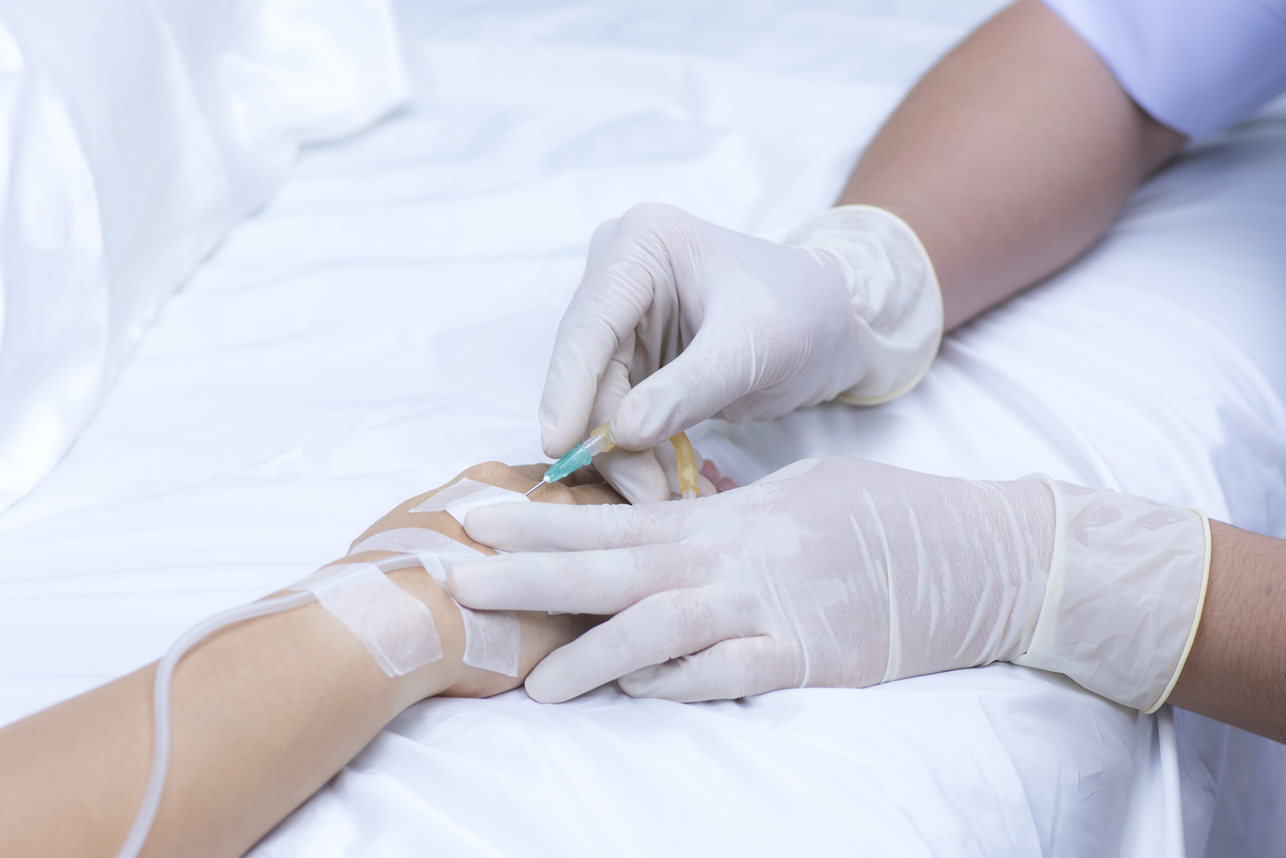 IV drip administering nutrients