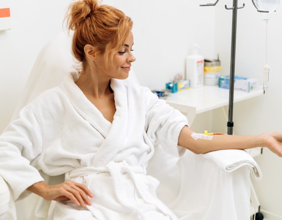 Diagram of IV therapy process at Gastro NYC