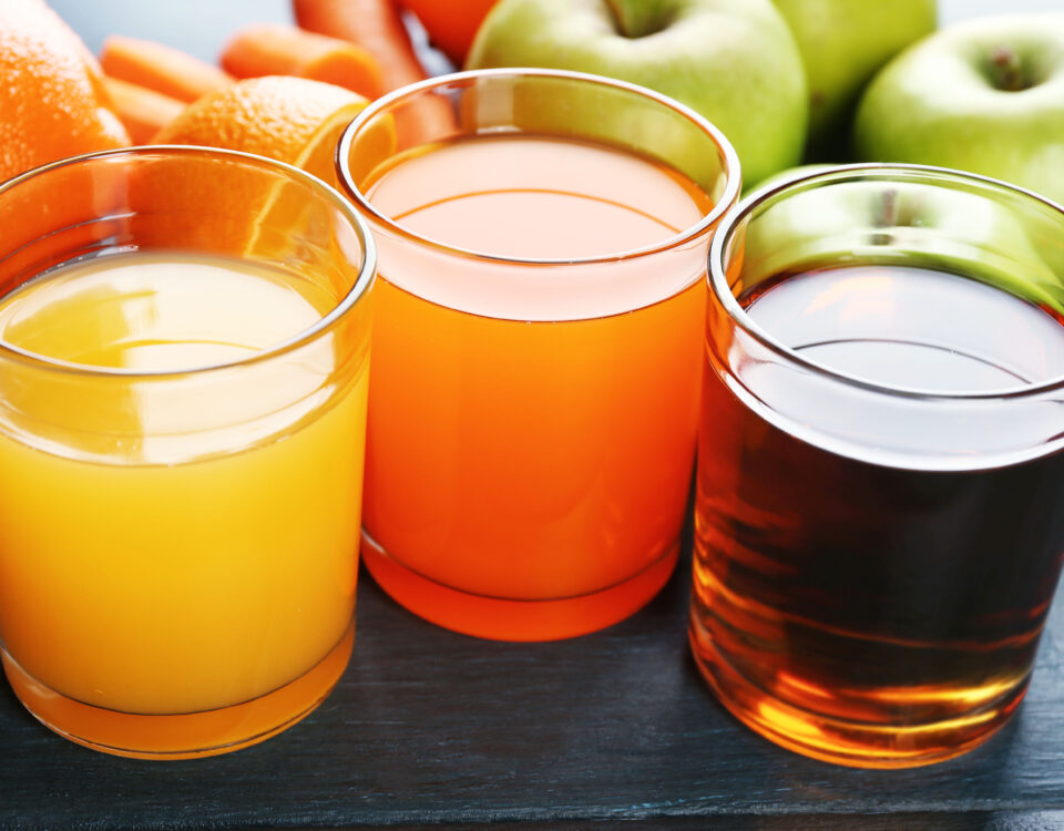 Illustration of low acid fruit juices for GERD relief