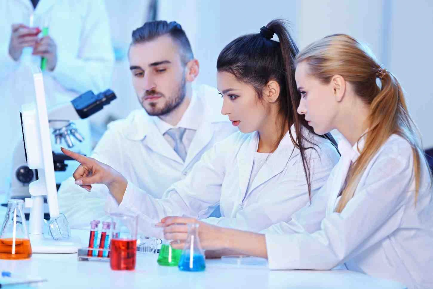 Scientist working on FMT advancements in lab setting